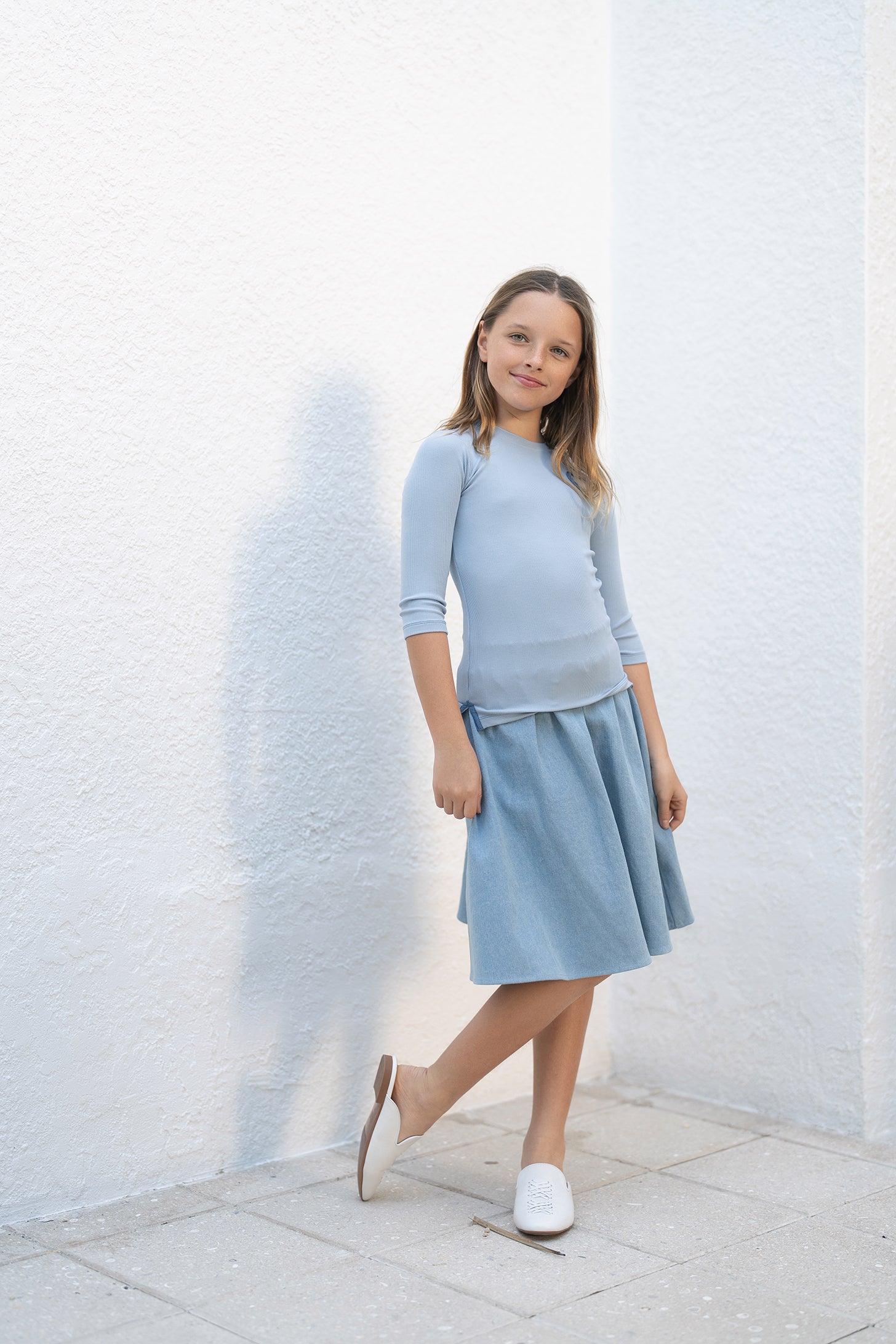 Denim Circle Skirt