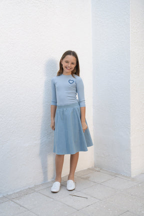 Denim Circle Skirt