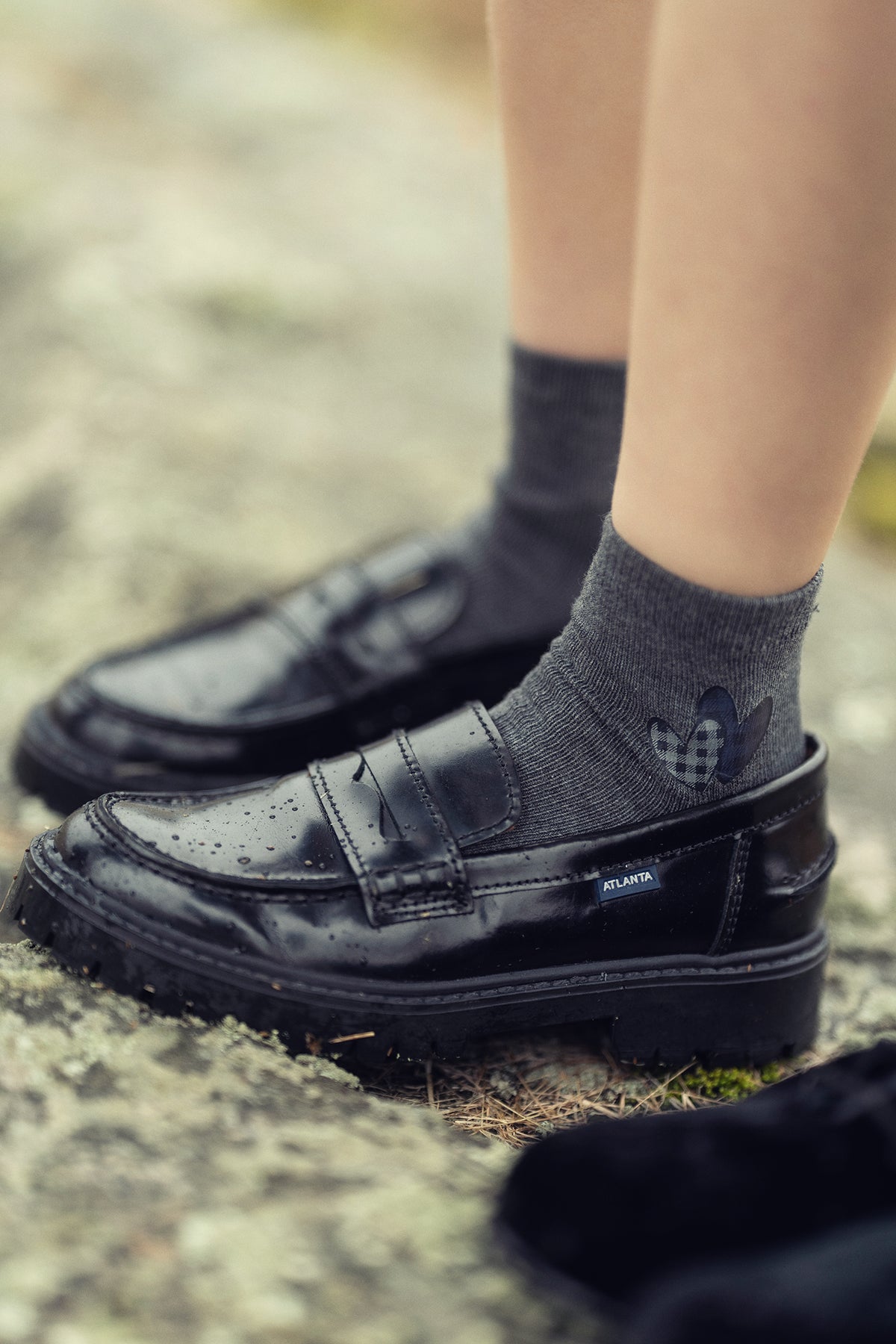 Checkered Heart Ankle