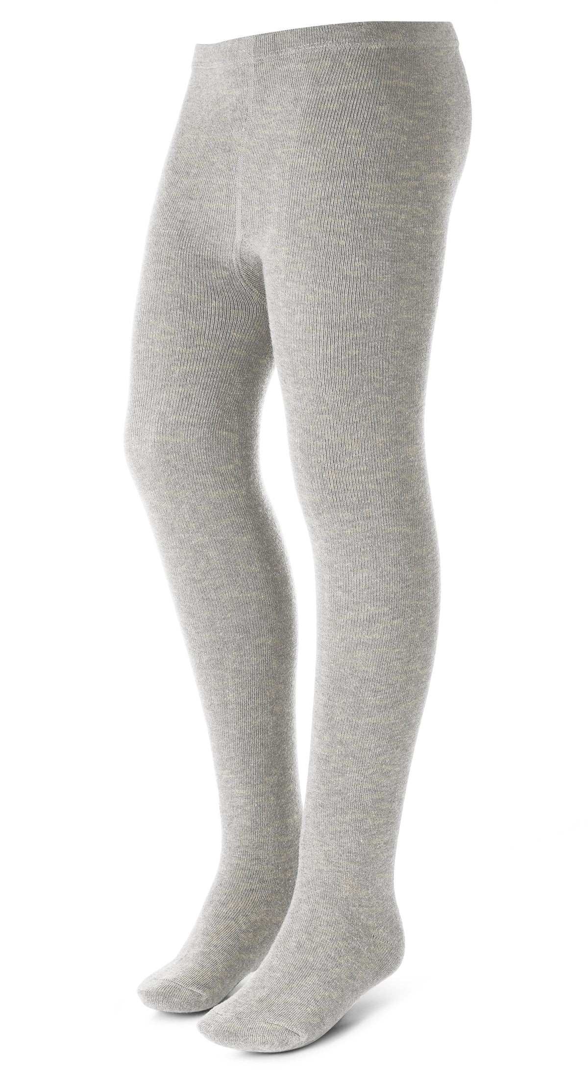 Wide Width Ribbed Cotton TIghts