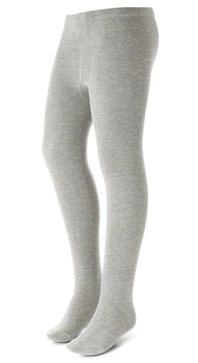 Wide Width Ribbed Cotton TIghts