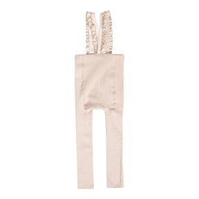 NUMU Ribbed Ruffle Overall Short