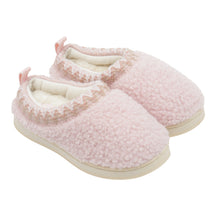 Shearling Embroidered Trim Slipper