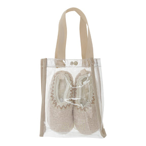 Shearling Embroidered Trim Slipper
