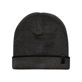 Contrast Stripe Beanie with Cuff