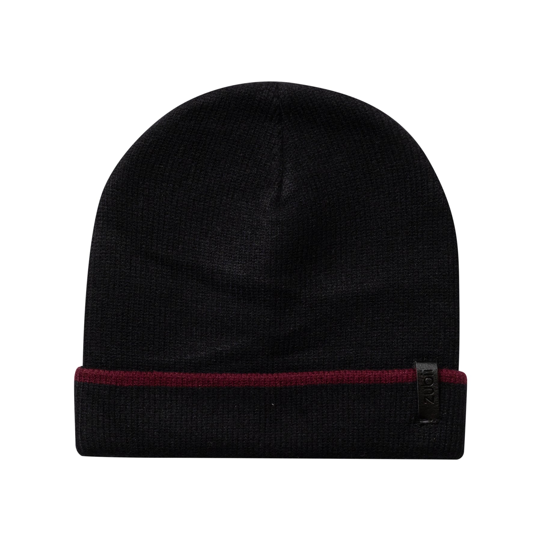 Contrast Stripe Beanie with Cuff