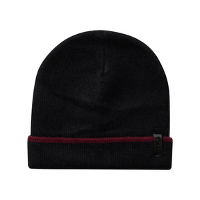 Contrast Stripe Beanie with Cuff