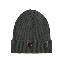 Embroidered Double Heart Beanie with Cuff