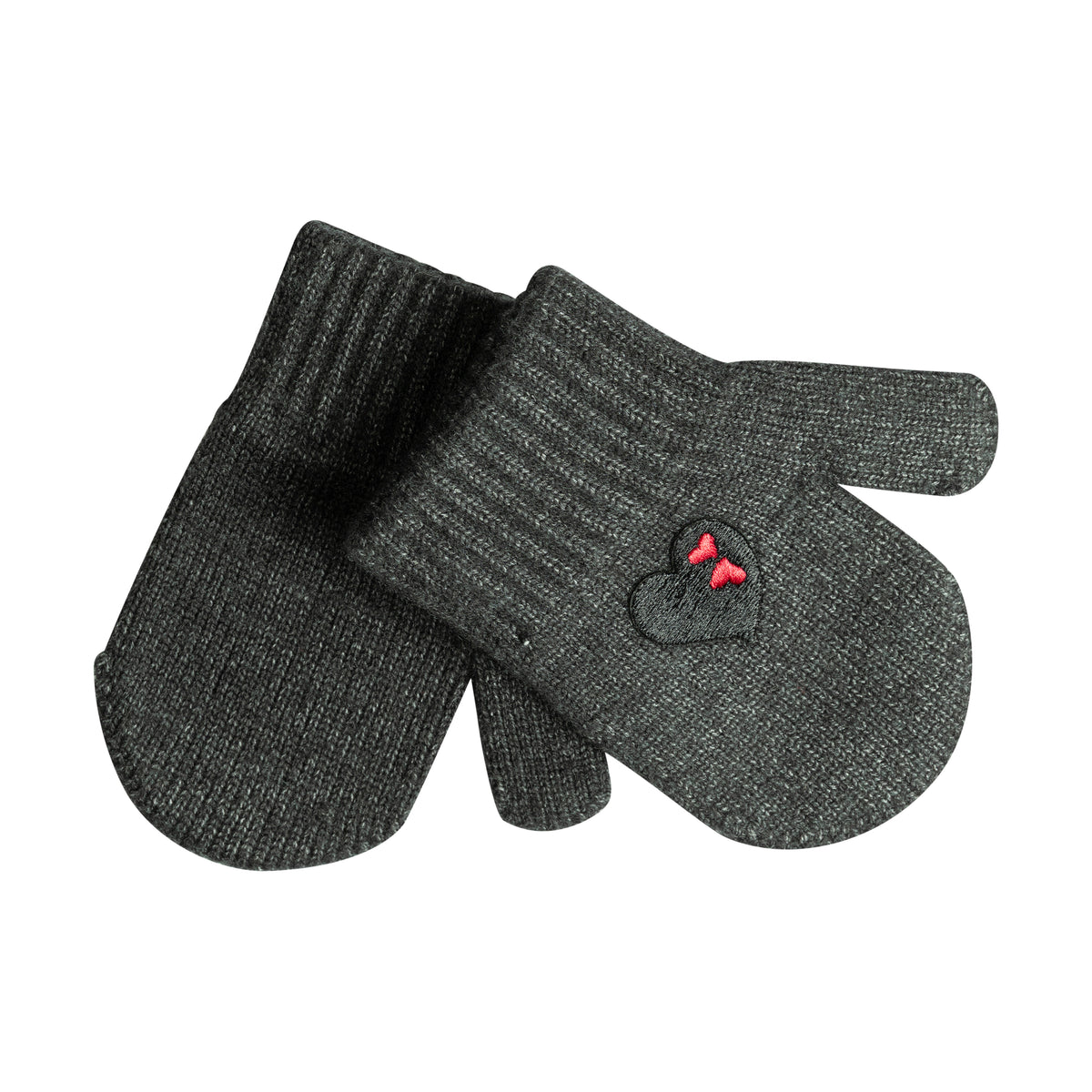 Embroidered Double Heart Glove/Mitten