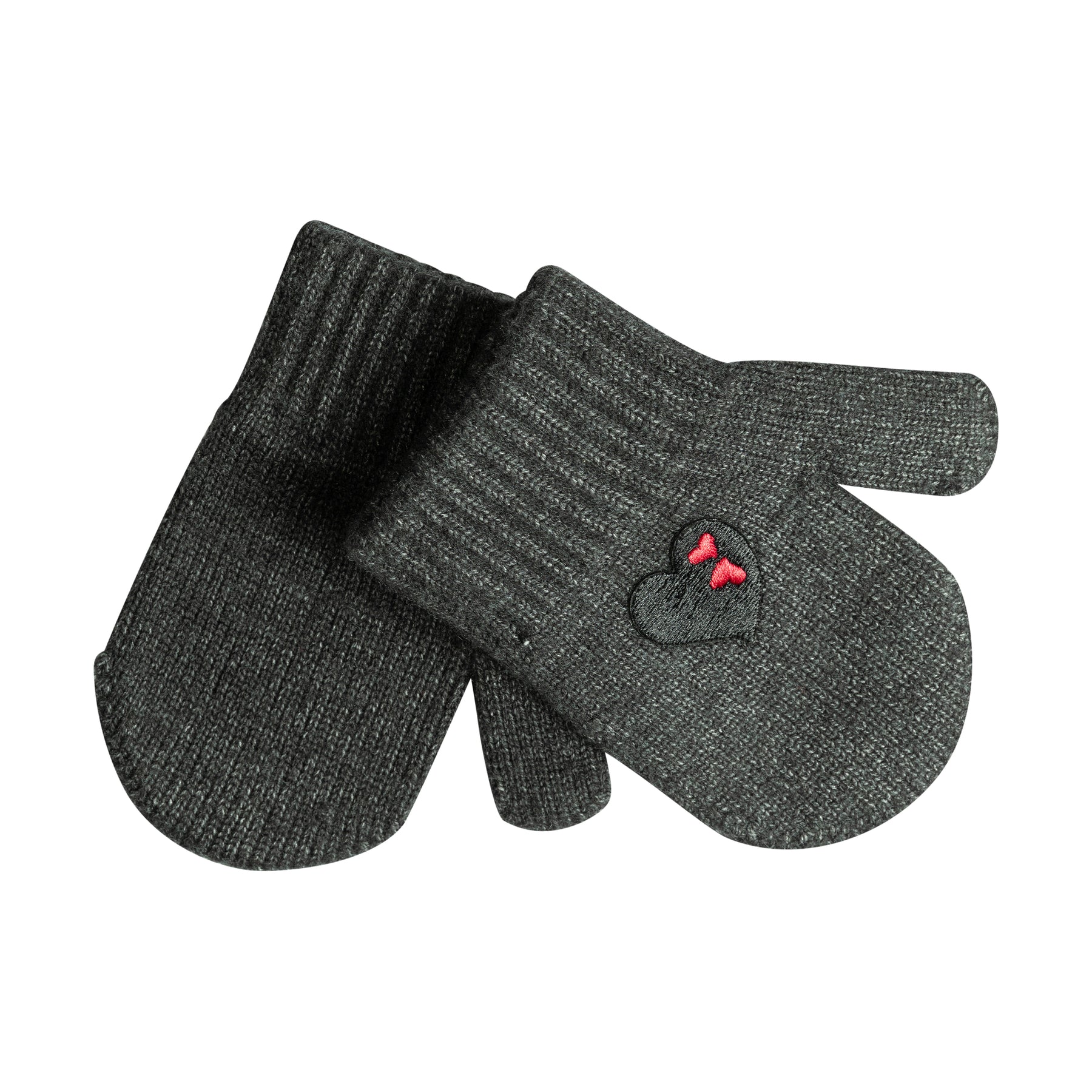 Embroidered Double Heart Glove/Mitten
