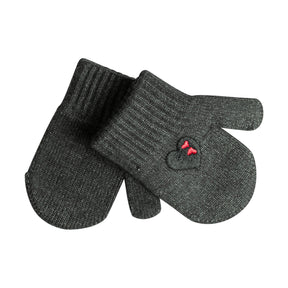 Embroidered Double Heart Glove/Mitten
