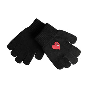 Embroidered Double Heart Glove/Mitten