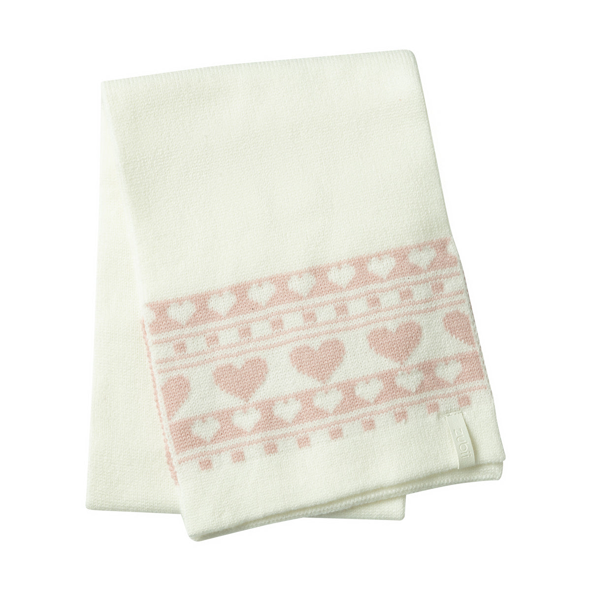 Vintage Heart Print Scarf