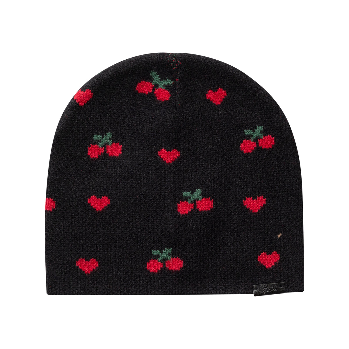 Cherry Heart Print Beanie