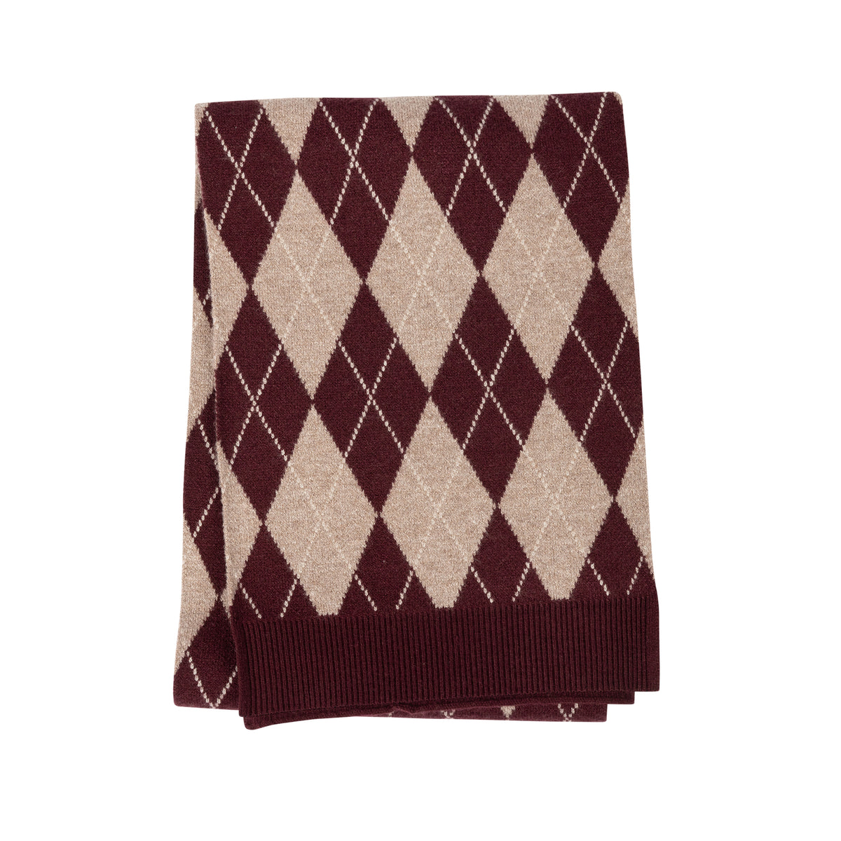 Argyle Knit Scarf