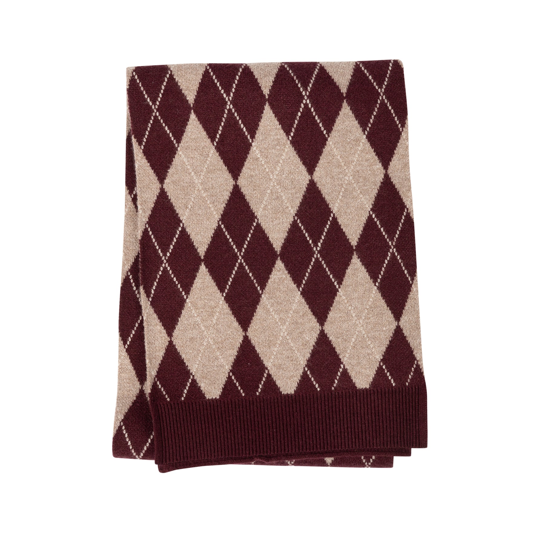 Argyle Knit Scarf