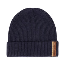 2 Tone Stripe Beanie with Cuff