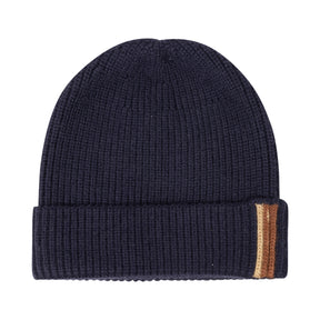 2 Tone Stripe Beanie with Cuff
