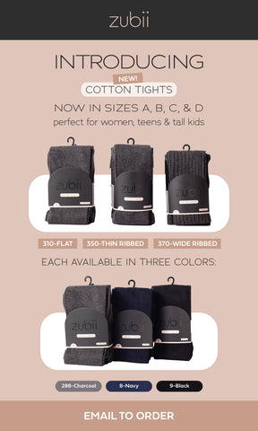 Adult Ribbed Cotton Tights