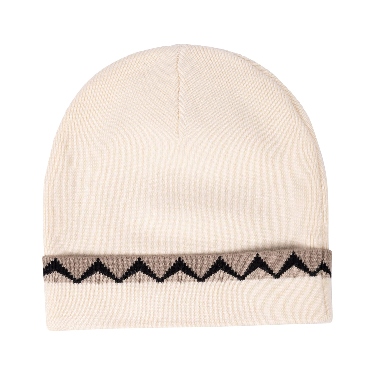 Jacquard Trim Cuff Beanie