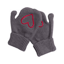 Embroidered Heart Mitten/Glove