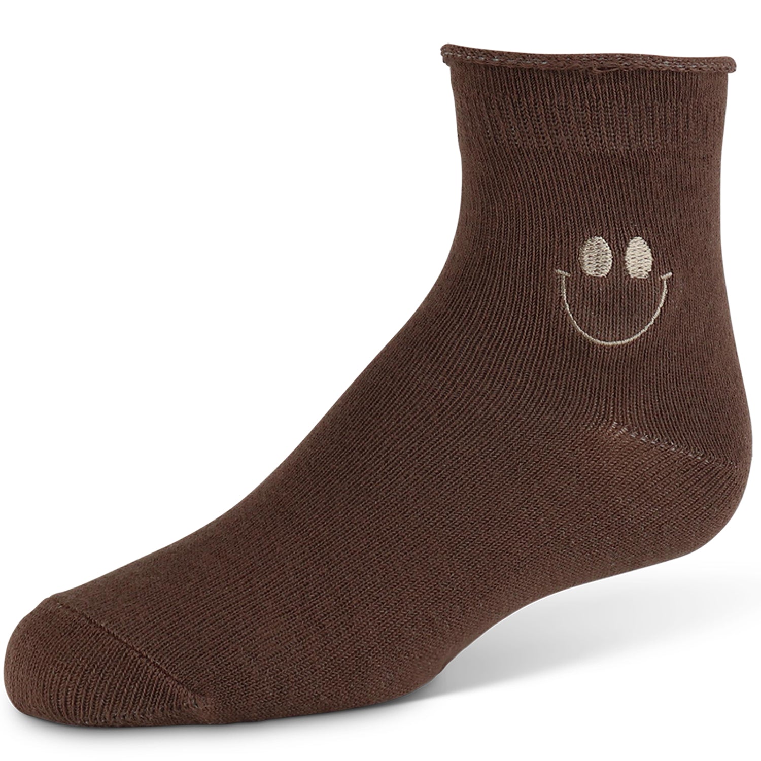 Embroidered Smile Ankle