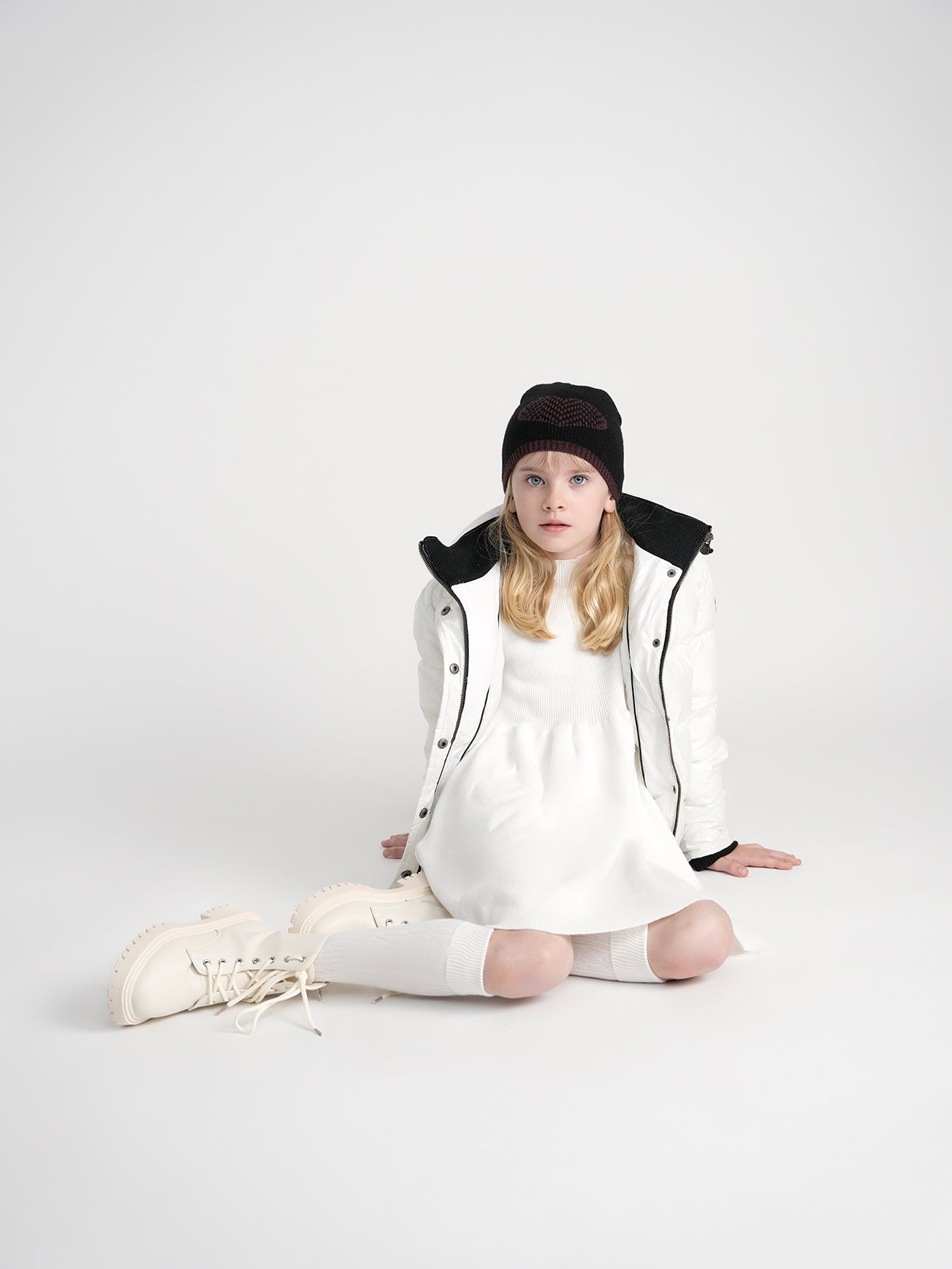 Zebra Heart Beanie